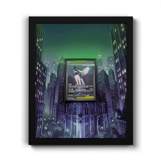 180 Mega-Absol EX - Extended Artwork Framed Pokemon Card Display