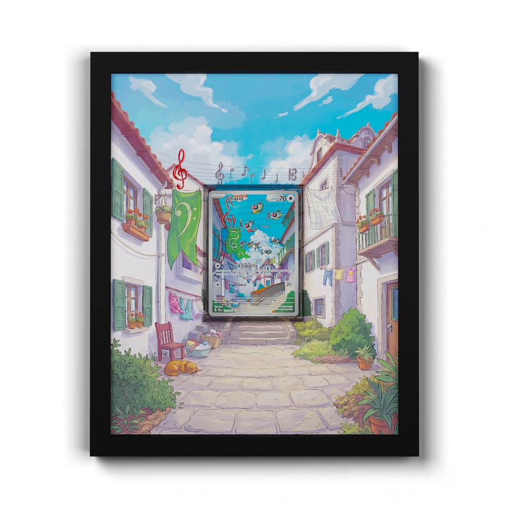 181 Plaudagei - Extended Artwork Framed Pokemon Card Display