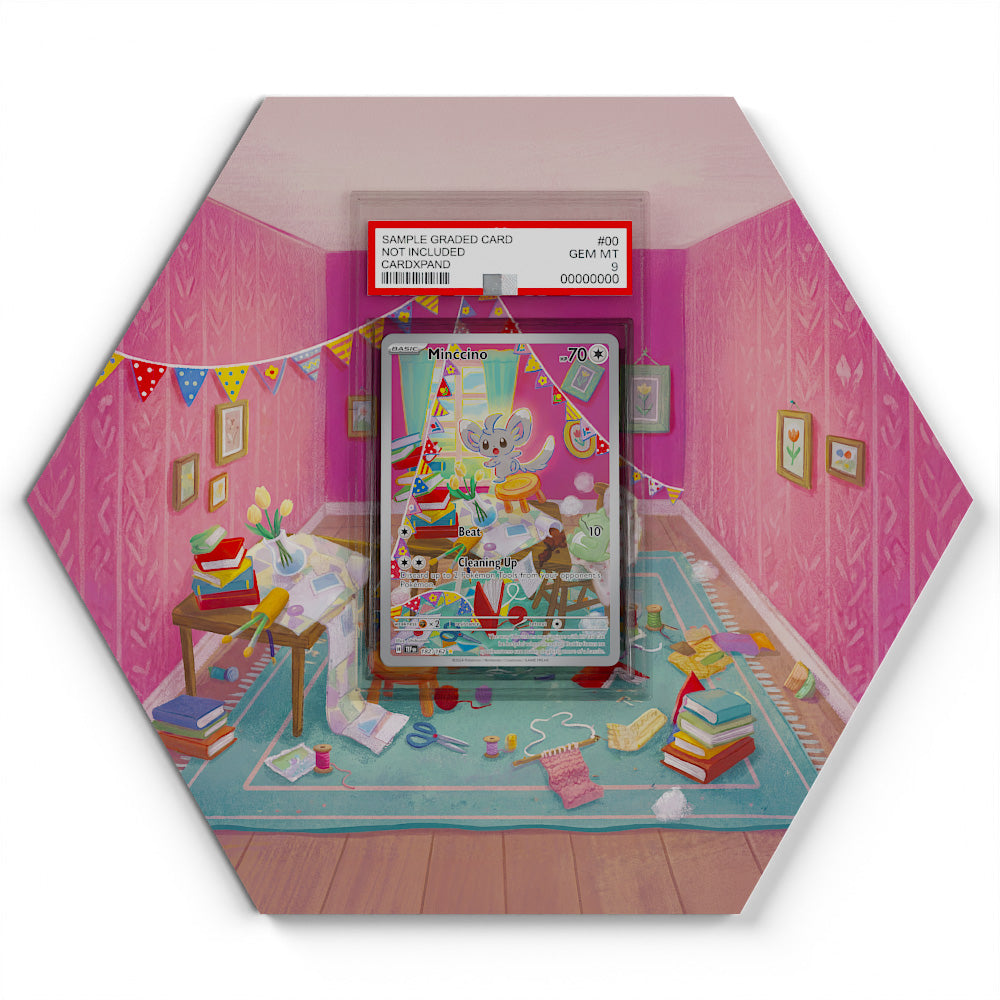 182/162 Minccino - Extended Artwork Pokemon Card Display