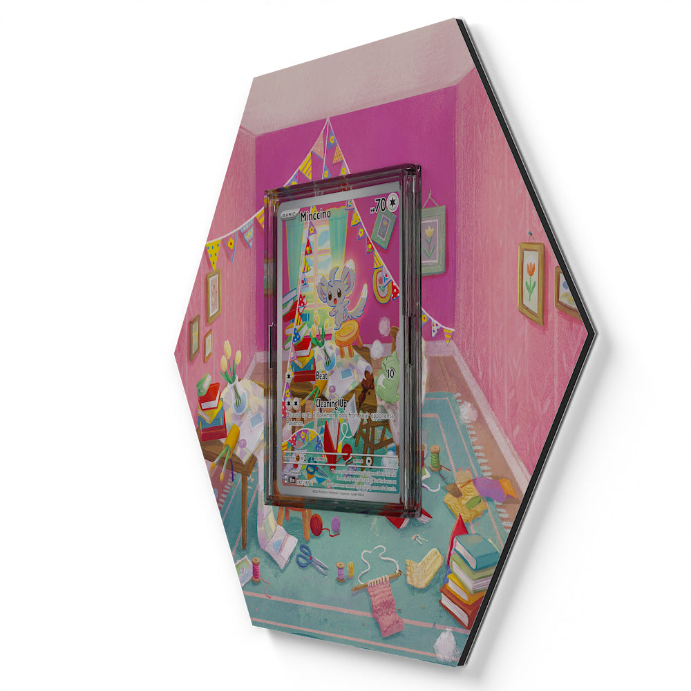182/162 Minccino - Extended Artwork Pokemon Card Display