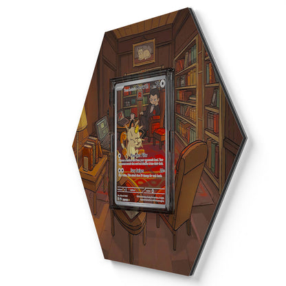 203/182 Team Rockets Mauzi - Extended Artwork Pokemon Card Display