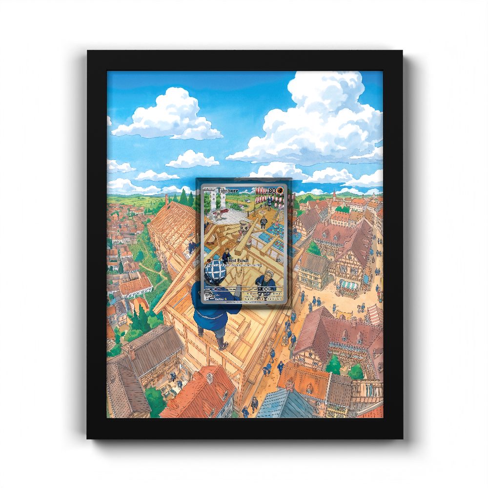 183/167 Timburr - Extended Artwork Pokemon Card Frame