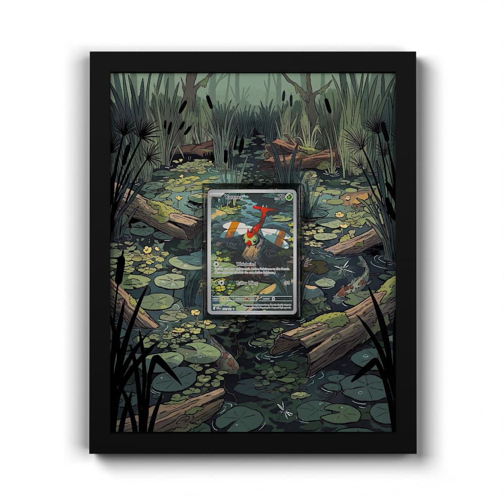 183 Yanma - Extended Artwork Framed Pokemon Card Display