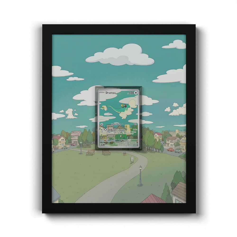 184 Sen-Long - Extended Artwork Framed Pokemon Card Display