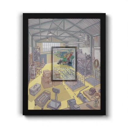184/167 Stollrak - Extended Artwork Framed Pokemon Card Display