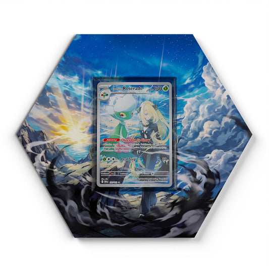 184/182 Cynthias Roserade - Extended Artwork Pokemon Card Display