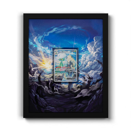 184/182 Cynthias Roserade - Extended Artwork Framed Pokemon Card Display