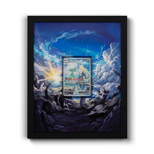 184/182 Cynthias Roserade - Extended Artwork Framed Pokemon Card Display