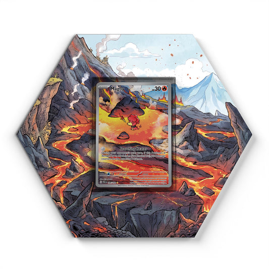 186/182 Magby - Extended Artwork Pokemon Card Display