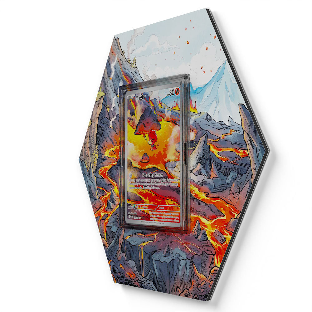 186/182 Magby - Extended Artwork Pokemon Card Display