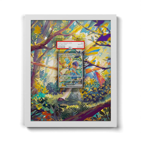 186 Hops Zacian EX - Extended Artwork Framed Pokemon Card Display