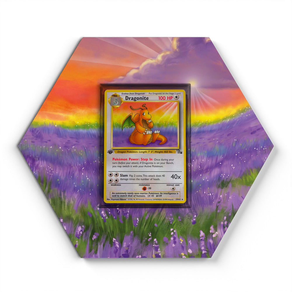 19/62 Dragonite - Extended Artwork Pokemon Card Display