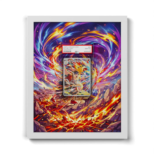 190/182 Ethans Tornupto - Extended Artwork Framed Pokemon Card Display