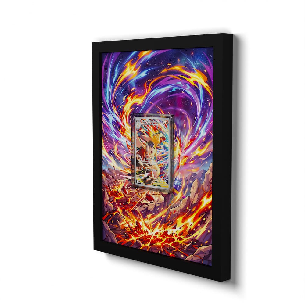 190/182 Ethans Tornupto - Extended Artwork Framed Pokemon Card Display