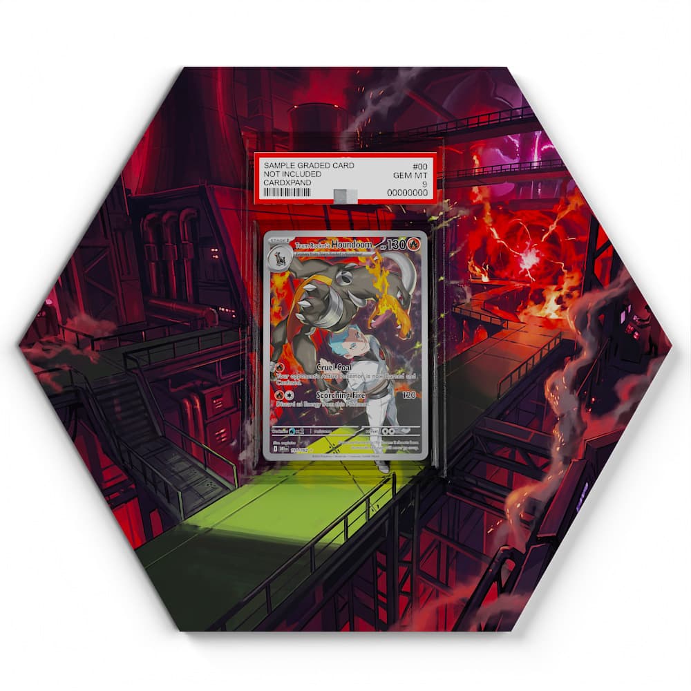 191 Team Rockets Hundemon - Extended Artwork Pokemon Card Display