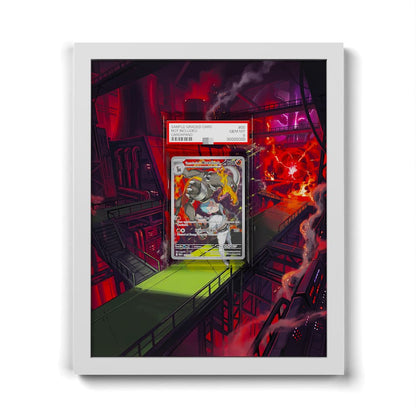 191/182 Team Rockets Hundemon - Extended Artwork Framed Pokemon Card Display