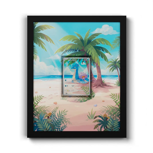 194 Mistys Lapras - Extended Artwork Framed Pokemon Card Display