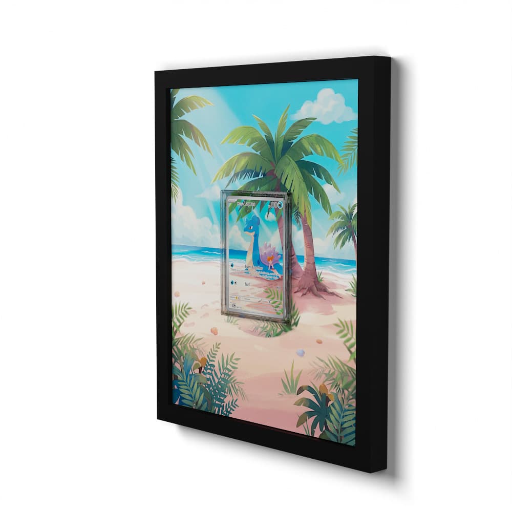 194 Mistys Lapras - Extended Artwork Framed Pokemon Card Display