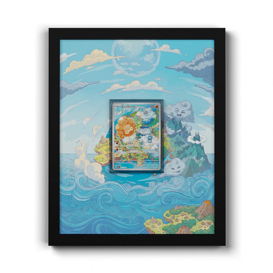 195 Formeo Sonnenform - Extended Artwork Framed Pokemon Card Display