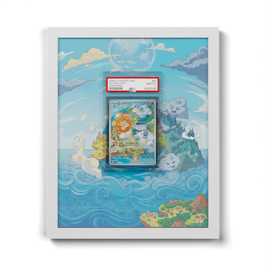 195 Formeo Sonnenform - Extended Artwork Framed Pokemon Card Display