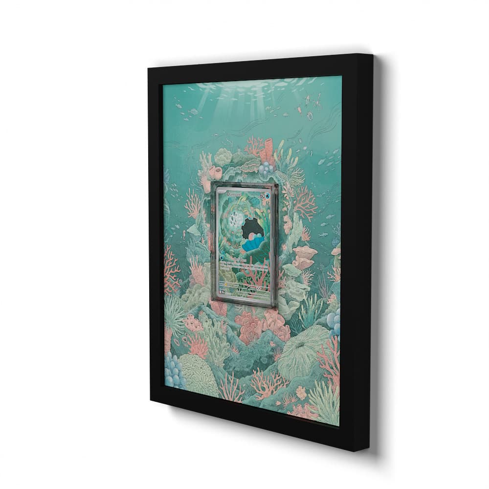 195 Perlu - Extended Artwork Framed Pokemon Card Display