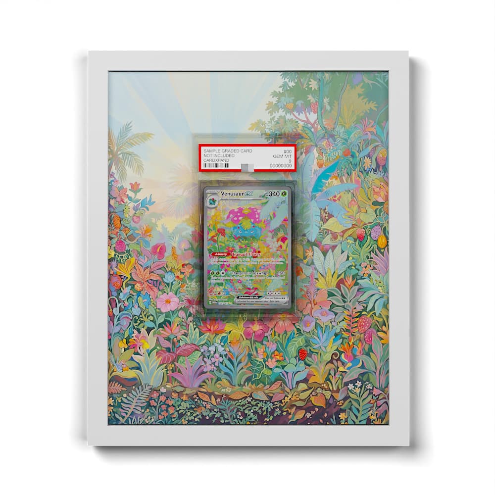 198 Bisaflor EX - Extended Artwork Framed Pokemon Card Display
