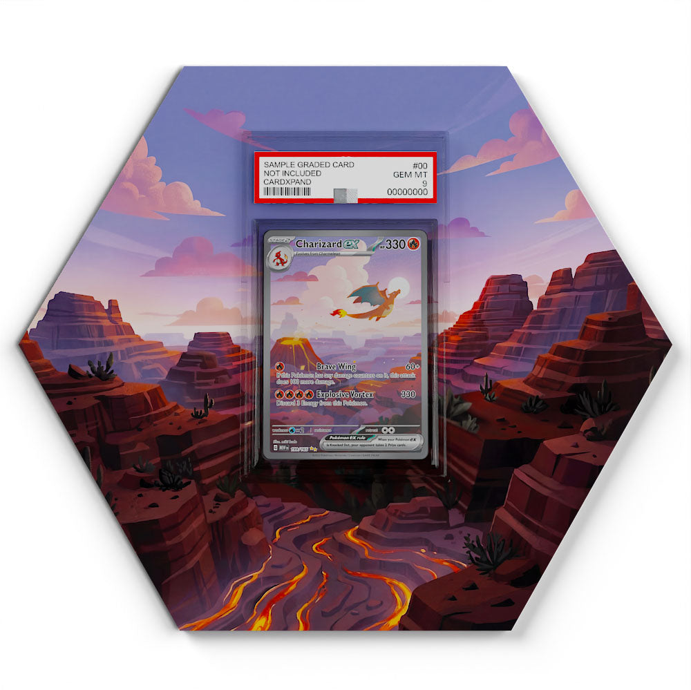 199/165 Glurak EX - Extended Artwork Pokemon Card Display