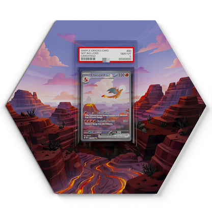 199/165 Glurak EX - Extended Artwork Pokemon Card Display