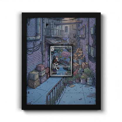 199 Team Rockets Smogmog - Extended Artwork Framed Pokemon Card Display