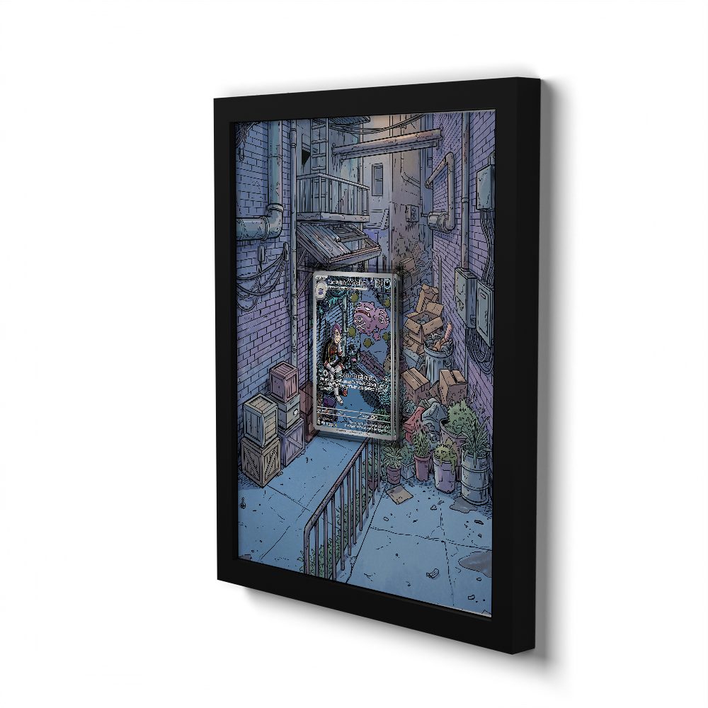 199 Team Rockets Smogmog - Extended Artwork Framed Pokemon Card Display