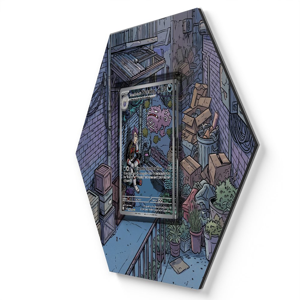 199/182 Team Rockets Smogmog - Extended Artwork Pokemon Card Display