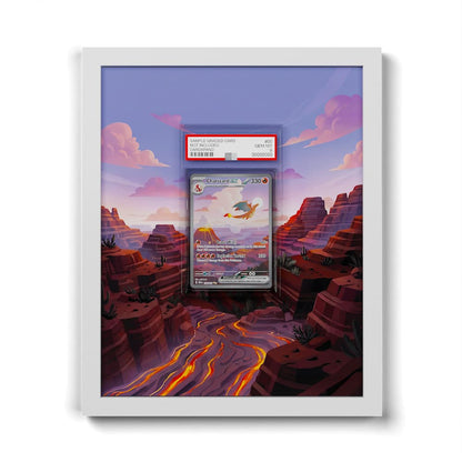 199 Glurak EX - Extended Artwork Framed Pokemon Card Display