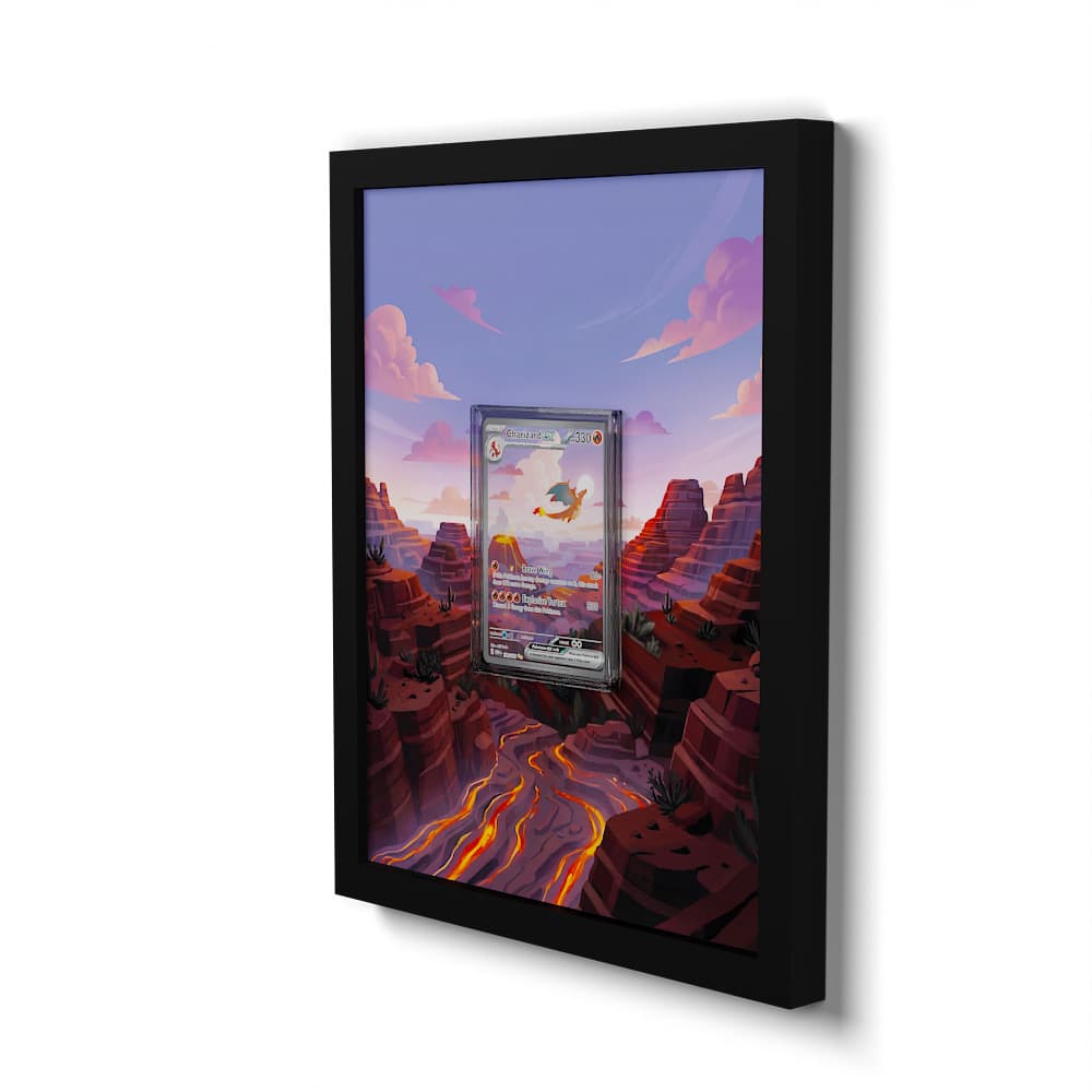 199 Glurak EX - Extended Artwork Framed Pokemon Card Display