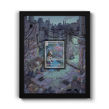 199 Team Rockets Smogmog - Extended Artwork Framed Pokemon Card Display