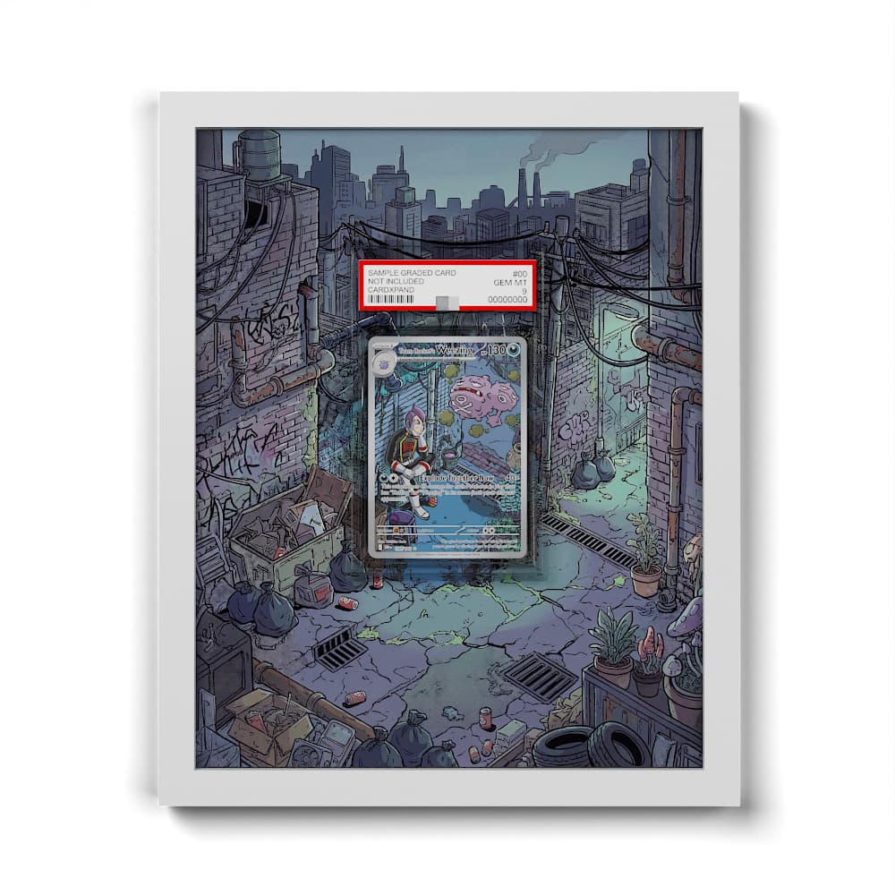 199 Team Rockets Smogmog - Extended Artwork Framed Pokemon Card Display