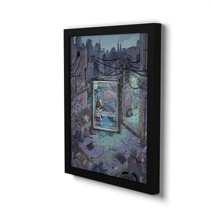 199 Team Rockets Smogmog - Extended Artwork Framed Pokemon Card Display