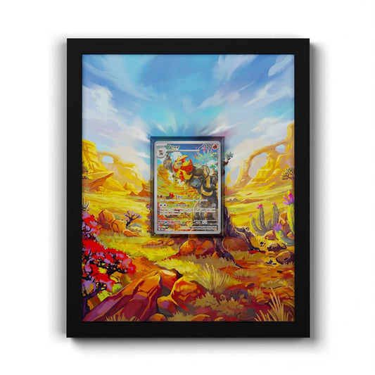 200/193 Pyroleo - Extended Artwork Framed Pokemon Card Display
