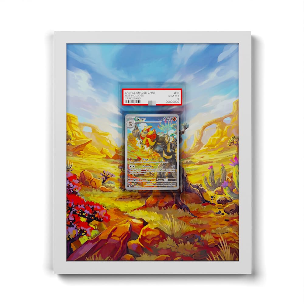 200/193 Pyroleo - Extended Artwork Framed Pokemon Card Display