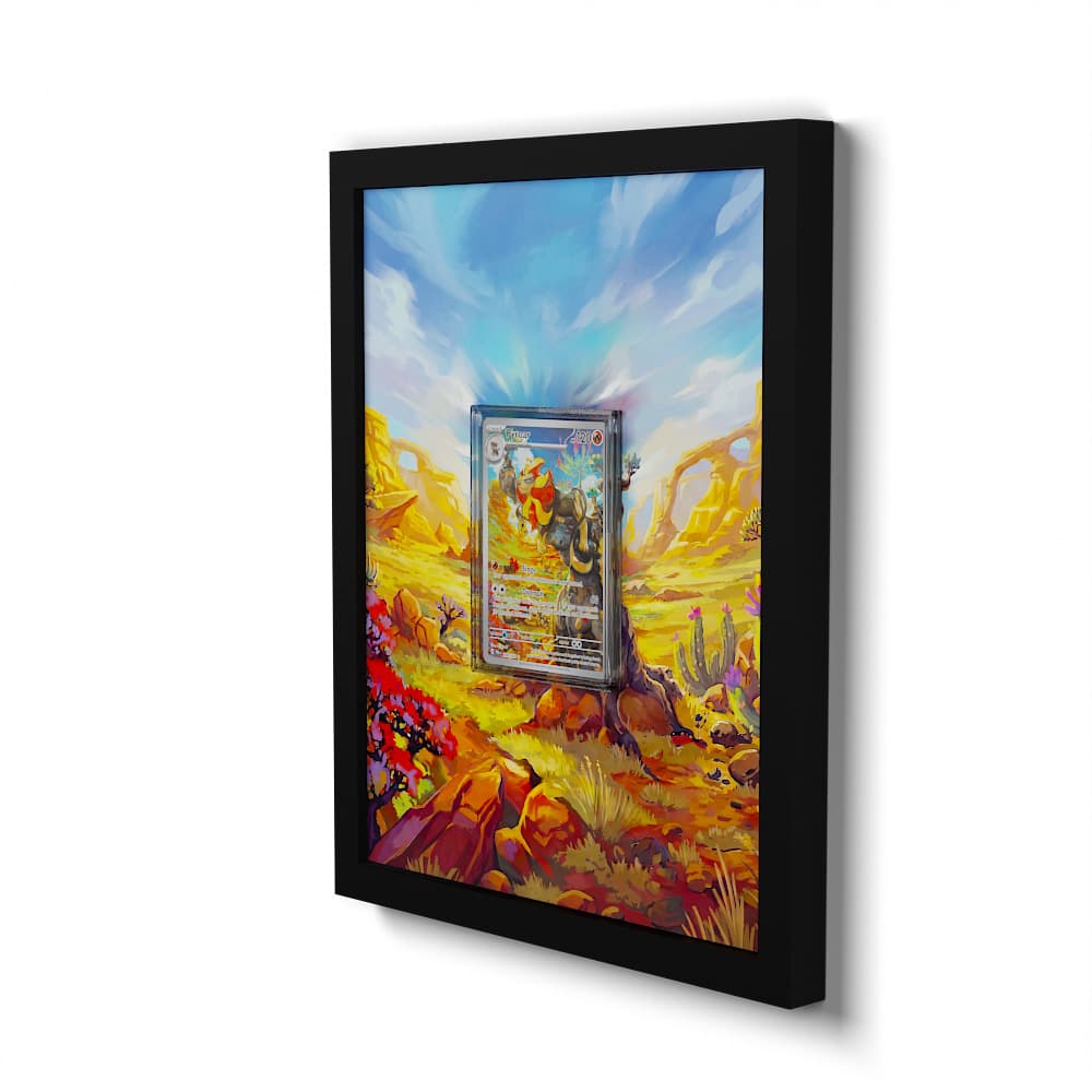 200/193 Pyroleo - Extended Artwork Framed Pokemon Card Display
