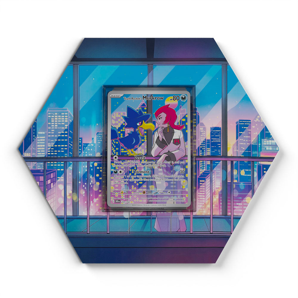 200/182 Team Rockets Kramurx - Extended Artwork Pokemon Card Display
