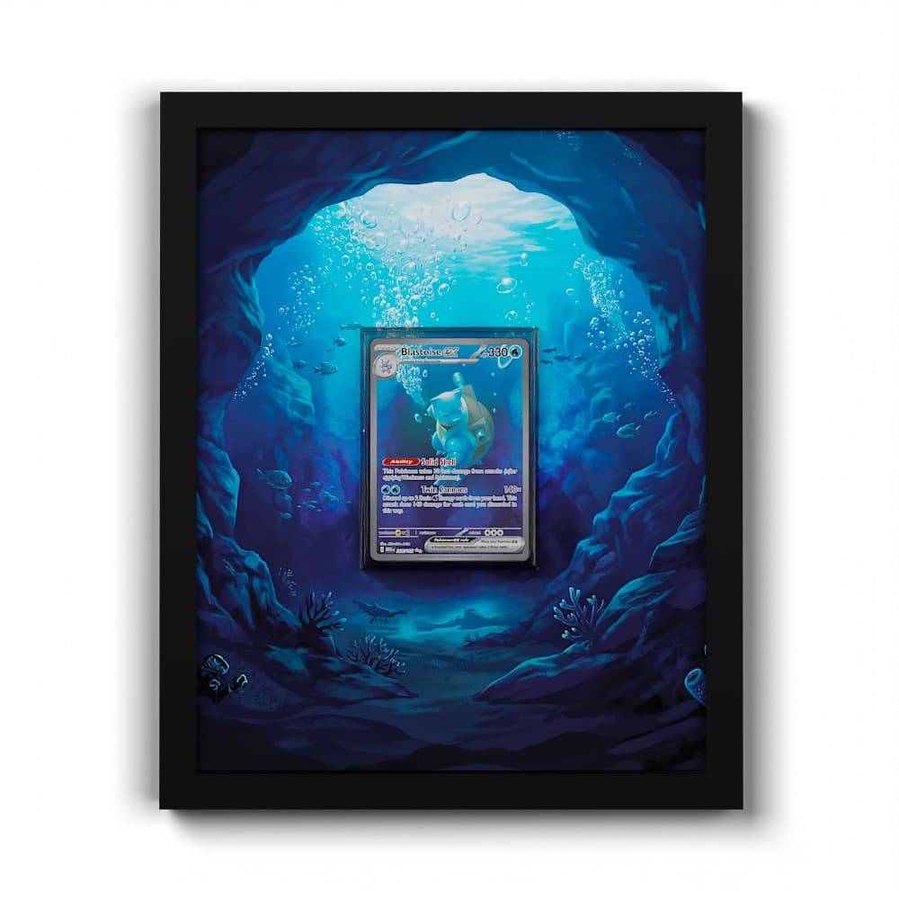 200 Turtok EX - Extended Artwork Framed Pokemon Card Display