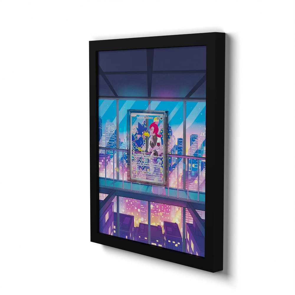 200 Team Rockets Kramurx - Extended Artwork Framed Pokemon Card Display