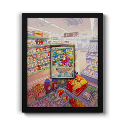 201/193 Krokel - Extended Artwork Framed Pokemon Card Display