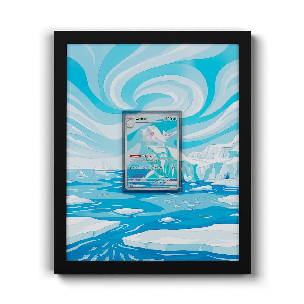 201 Kolossval - Extended Artwork Framed Pokemon Card Display