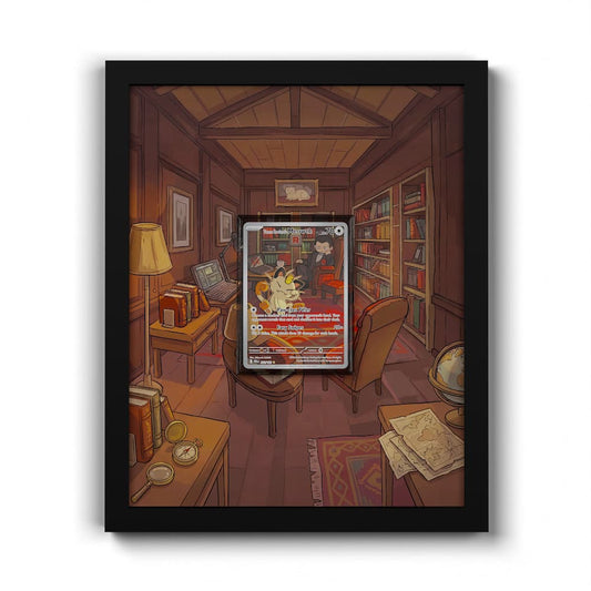 203 Team Rockets Mauzi - Extended Artwork Framed Pokemon Card Display