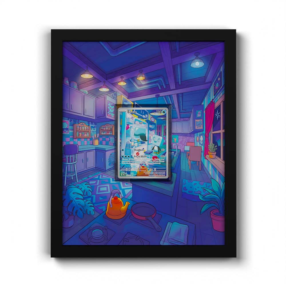 205 Kubuin - Extended Artwork Framed Pokemon Card Display
