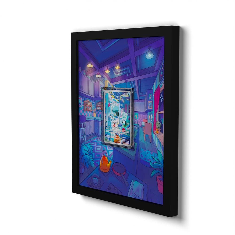 205 Kubuin - Extended Artwork Framed Pokemon Card Display