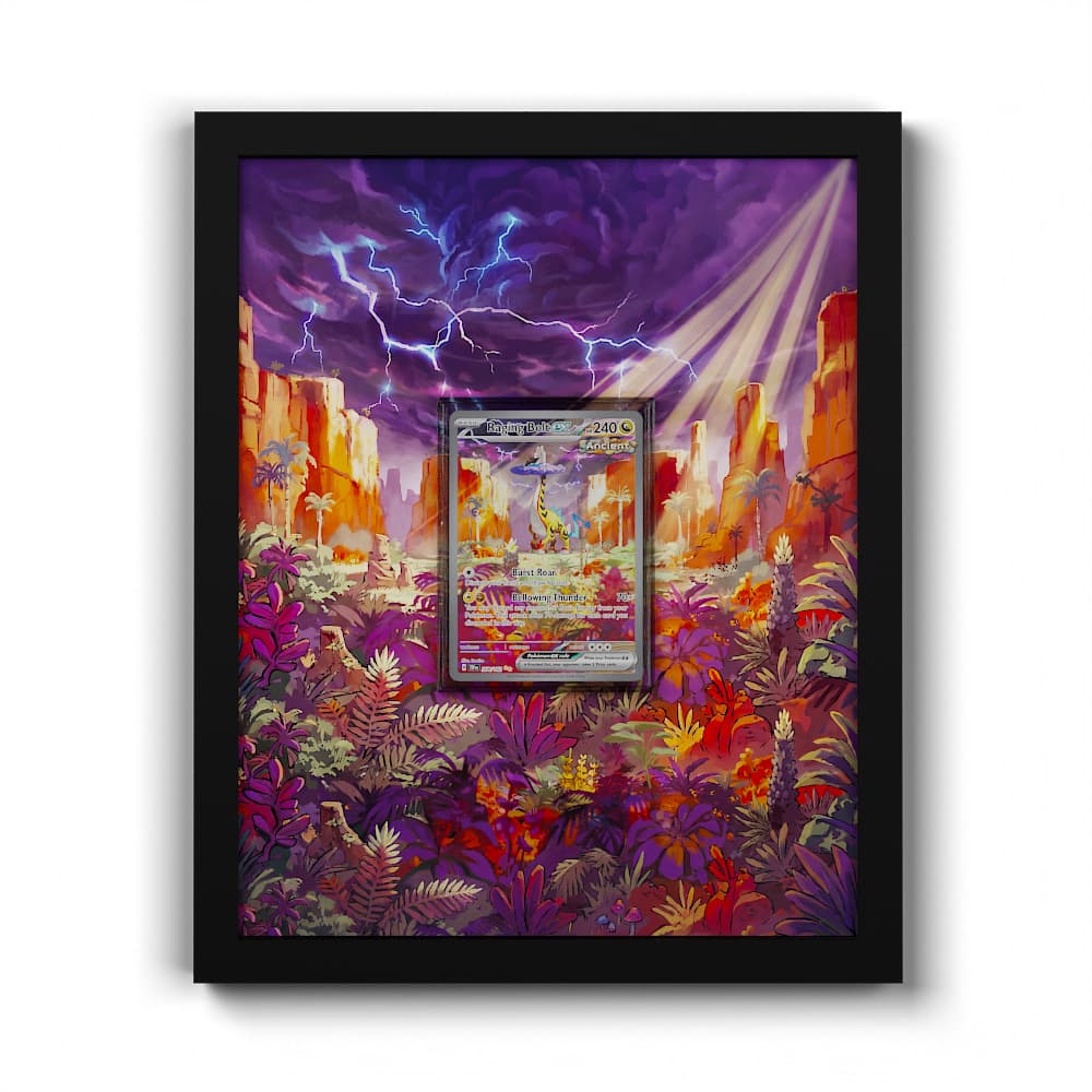 208 Donnerkeil EX - Extended Artwork Framed Pokemon Card Display
