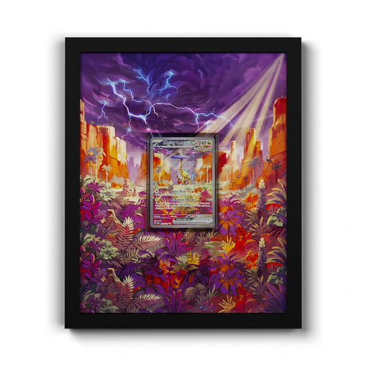 208 Donnerkeil EX - Extended Artwork Framed Pokemon Card Display