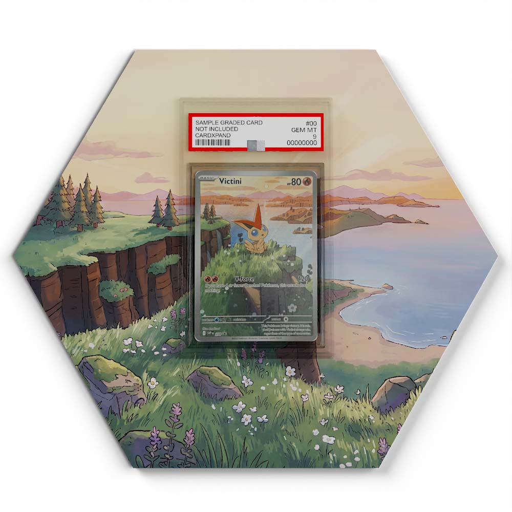208 Victini - Extended Artwork Pokemon Card Display